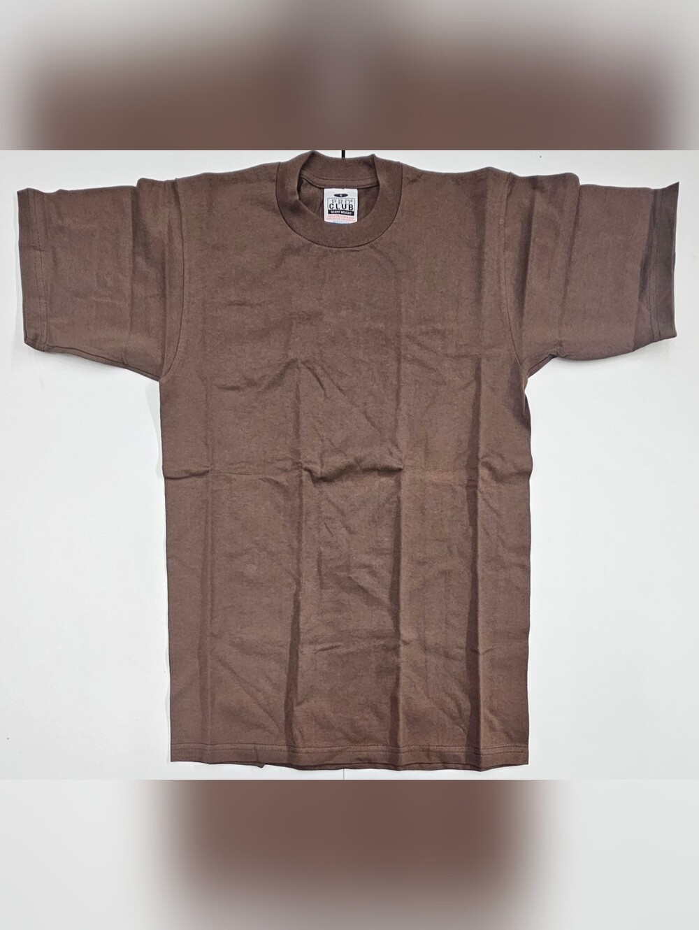 Pro Club Heavyweight Crew Neck T-Shirt Small Brown